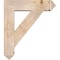 Ekena Millwork Traditional Arts and Crafts Smooth Bracket w/ Offset Brace, Douglas Fir, 7 1/2"W x 28"D x 32"H BKT0806X28X32TRA03SDF - alternate 4